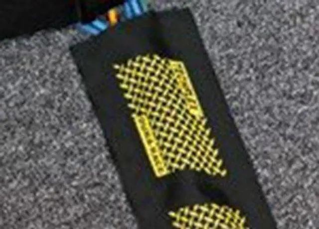 Alt view image 3 of 4 - 5" Wide Dura Race Carpet Cord Cover Cable Protector Hook and Loop Wire Concealer - 25 Feet - Black with Yellow Safety Stripe