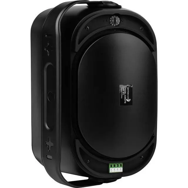 Alt view image 3 of 6 - IO65XTB 6-1/2" IP66 70/100V 8 ohm Indoor/Outdoor 2-Way Speaker Pair w/Radiator Black