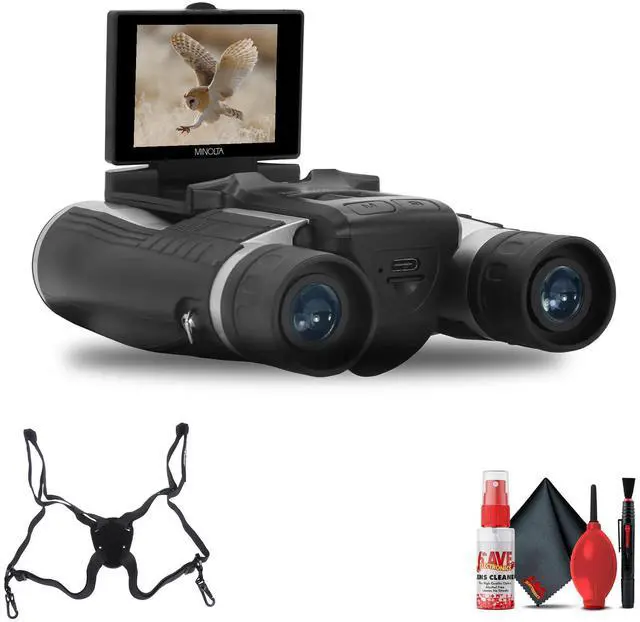 Main image of 12x32 Digital Binoculars - 4K UHD Video Camera, 48MP Photo Capture, 8X Digital Zoom, IPS Anti-Glare Screen, Fog-Resistant Optics, Compact, Ideal for Birdwatching & Travel Hunting + Harness