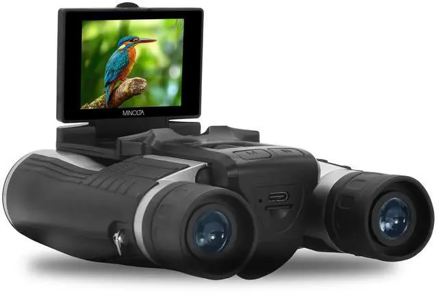 Alt view image 2 of 4 - 12x32 Digital Binoculars - 4K UHD Video Camera, 48MP Photo Capture, 8X Digital Zoom, IPS Anti-Glare Screen, Fog-Resistant Optics, Compact, Ideal for Birdwatching & Travel Hunting + Harness