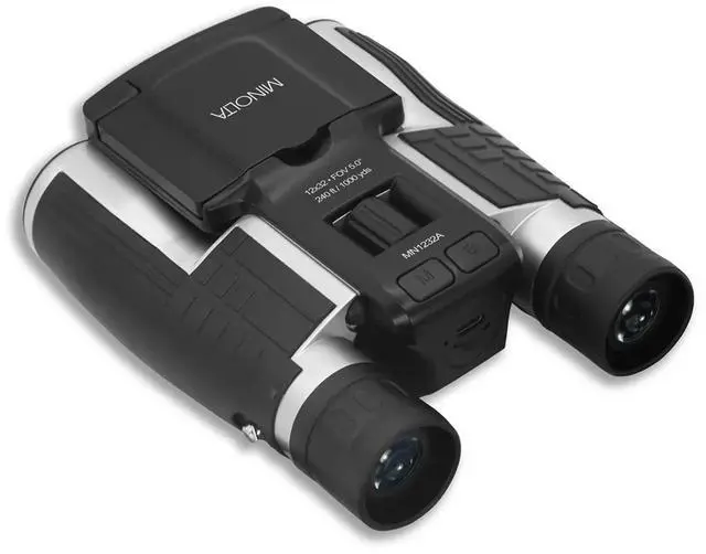 Alt view image 3 of 4 - 12x32 Digital Binoculars - 4K UHD Video Camera, 48MP Photo Capture, 8X Digital Zoom, IPS Anti-Glare Screen, Fog-Resistant Optics, Compact, Ideal for Birdwatching & Travel Hunting + Harness