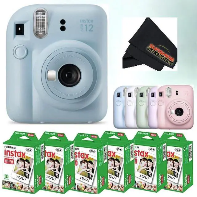 Main image of Instax Mini 12 Instant Camera - Pastel Blue w/ 3 Twin Packs