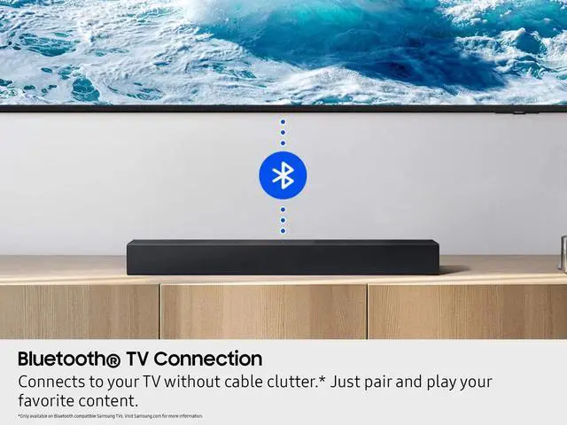 Alt view image 3 of 4 - HW-B400F B-Series Soundbar, 2.0ch with Built-in Woofer, Voice Enhance & Night Mode, Surround Sound Expansion