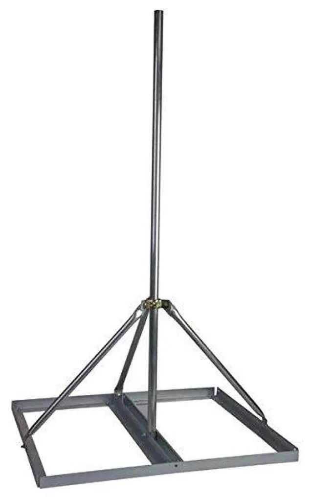 Alt view image 2 of 3 - EZ NP-60-200 Non-Penetrating Roof Mount with 2" x 53" Mast Bundle with Rubber Roof Mat