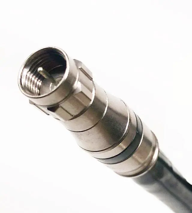 Alt view image 2 of 4 - INTL - 400ft RG-11 Coax Cable 3X Shields 14AWG 75 Ohm 3GHz Satellite HDTV Cellular Booster Antenna Cable, F-Type Compression Fittings, Made in USA, UL ETL CM (400 feet, Black)