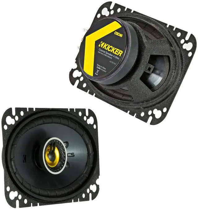 Alt view image 3 of 6 - 46CSC464 - Two Pairs of CS-Series CSC46 4x6-Inch (100x160mm) Coaxial Speakers, 4-Ohm (2 Pairs)