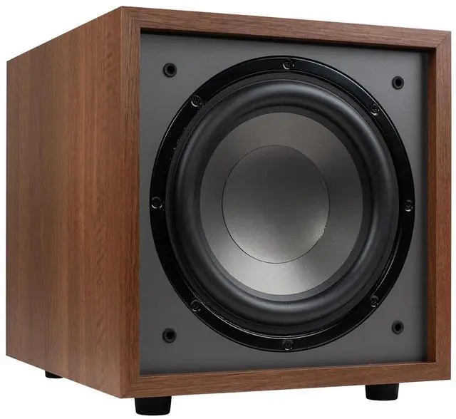 Main image of Classic CS1000 10" 180W Powered Subwoofer with Class-D Amplifier, Deep Bass and Clean Design for Home Theater & Music Wood