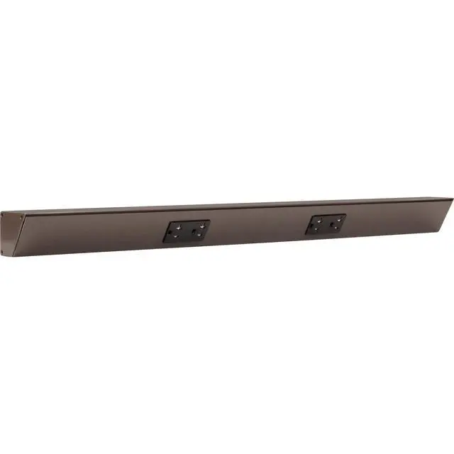 Main image of Task Lighting TR Series Angle Power Strip, 30 inch, 2 Dual Receptacles, Bronze