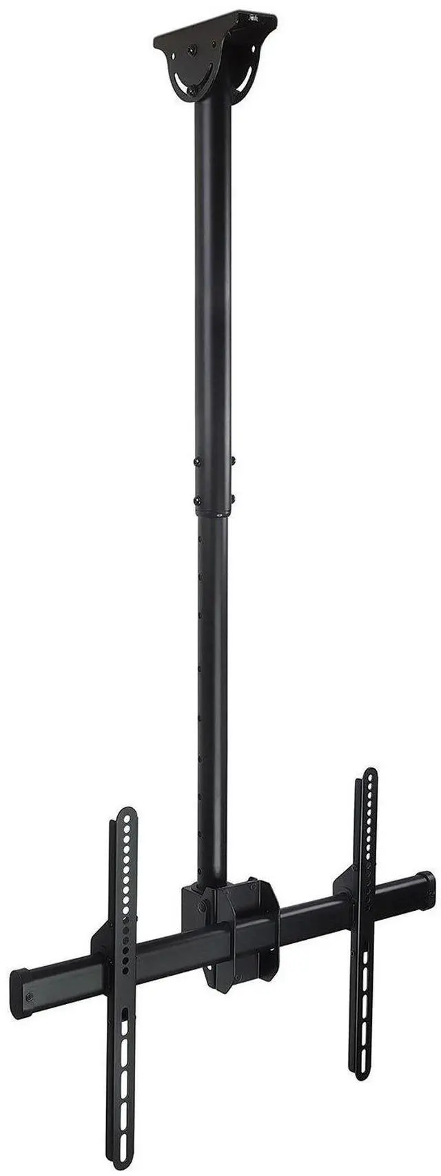 Main image of Mount-It Ceiling TV Mount Bracket, Fits 40 42 47 50 55 60 70 Inch Flat Panel Televisions, Adjustable Height Telescoping Tilt and Swivel, Mount on Vaulted Ceilings Up To VESA 600x400 (MI-509L), Black