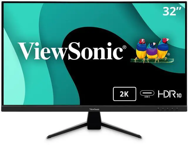 Main image of VX3267U-2K 32 Inch 1440p Monitor, IPS Display with 65W USB-C and HDR10 for Ultimate Home Entertainment, Eye Care Technology, Ultra-Thin Bezels, HDMI, and DisplayPort Inputs