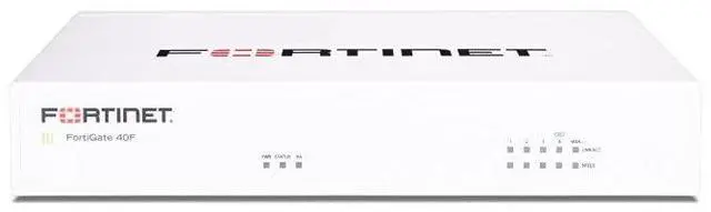 Main image of FortiGate-40F Firewall Appliance - 5 Gigabit Ethernet RJ45 Ports, Ideal for Small Businesses (Appliance Only, No Subscription) (FG-40F)