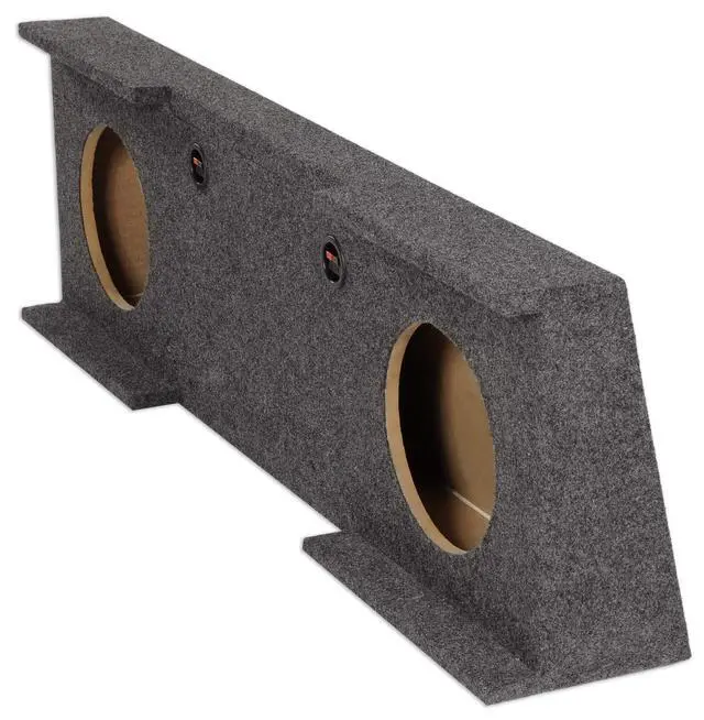 Alt view image 2 of 4 - REC13 Dual 10" Subwoofer Enclosure Box, Downfire Design, High-Grade MDF, Premium Carpet, for 2007-2013 GMC/Chevy Sierra/Silverado Crew Cab Audio Enthusiasts