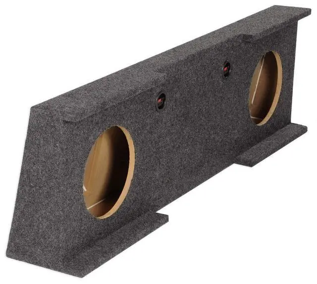 Alt view image 3 of 4 - REC13 Dual 10" Subwoofer Enclosure Box, Downfire Design, High-Grade MDF, Premium Carpet, for 2007-2013 GMC/Chevy Sierra/Silverado Crew Cab Audio Enthusiasts