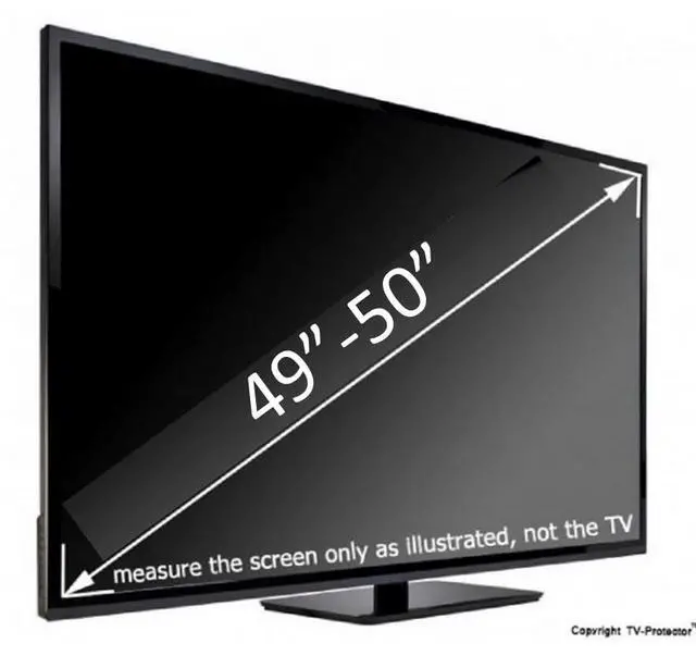 Alt view image 2 of 4 - 49-50 inch TM TV Screen Protector for LCD, LED, OLED and QLED 4K HDTV