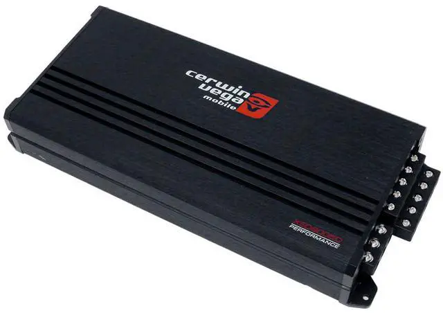 Alt view image 2 of 4 - Cerwin Vega XED8005D 5-Channel 660W RMS Class D Car Amplifier Compact with Vega Bass Boost Crossover Frequency Response for Quality Car Audio System