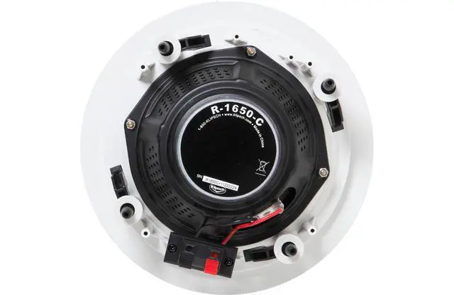 Alt view image 4 of 6 - R-1650-C in-Ceiling Speaker - White (4-Pack) Compact, Easy to Install, Durable