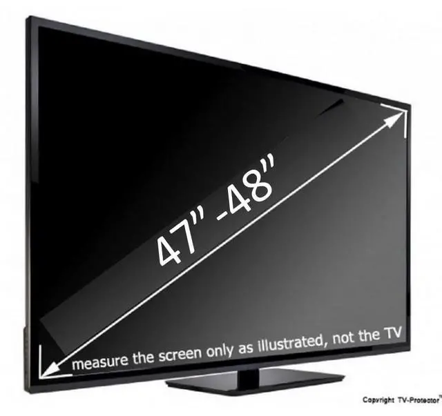 Alt view image 2 of 4 - 47-48 inch TM TV Screen Protector for LCD, LED, OLED and QLED 4K HDTV