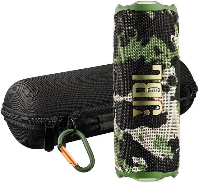 Main image of FLIP 7 (Squad) Waterproof Portable Speaker Bundle with X-Halo Hardcase (Black)