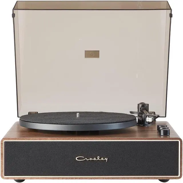 Main image of CR6046A-WAGL Stave 2-Speed Bluetooth Record Player Turntable with Built-in Speakers, Walnut