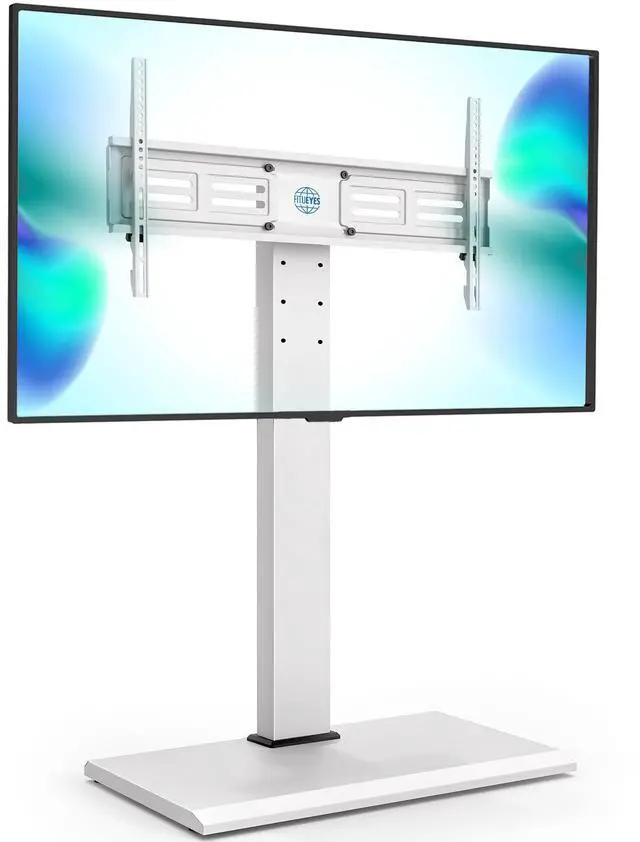 Main image of Iron Base Universal Floor TV Stand with Swivel Mount Space Saving for 50-85 Inch LED LCD OLED Plasma Flat Panel or Curved Screen TVs