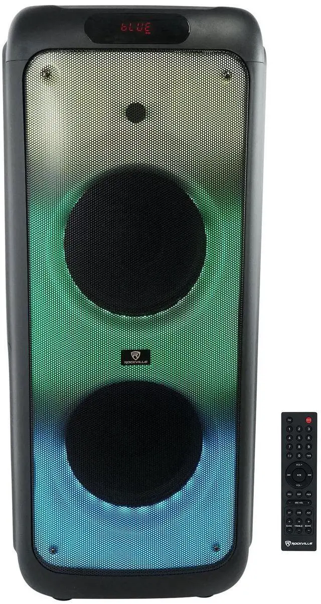 Main image of BASS Party 10 Dual 10" Portable Battery LED Party Bluetooth Speaker