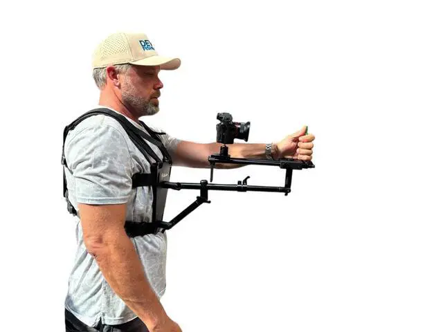 Alt view image 3 of 4 - SNC 500 360° Rotating Snorricam Camera Rig for POV Filmmaking Body-Mounted Stabilizer for DSLR/Mirrorless Cameras Adjustable Fit, Modular Mounting, Action Scene & Music Video Shots