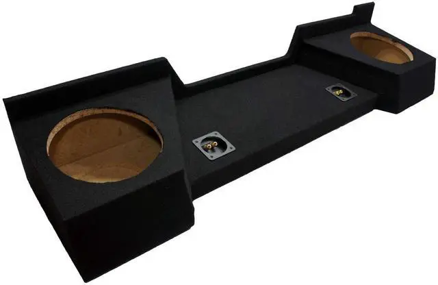 Main image of Compatible with Chevy Silverado or GMC Sierra Full Size Extended Cab Truck 2007-2013 Dual 10" Subwoofer Sub Box Speaker Enclosure