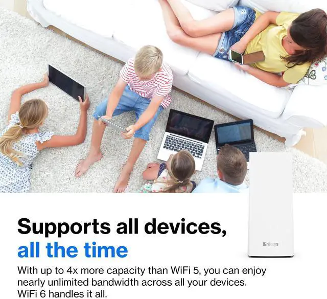 Alt view image 4 of 5 - Mesh WiFi 6 Velop T