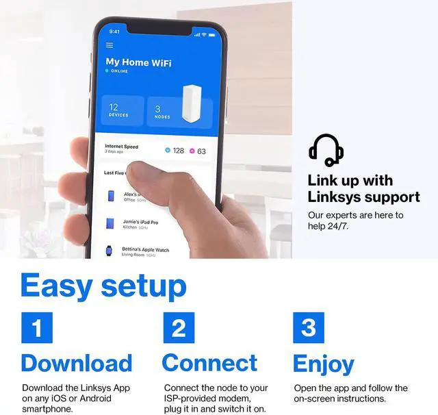 Alt view image 5 of 5 - Mesh WiFi 6 Velop T