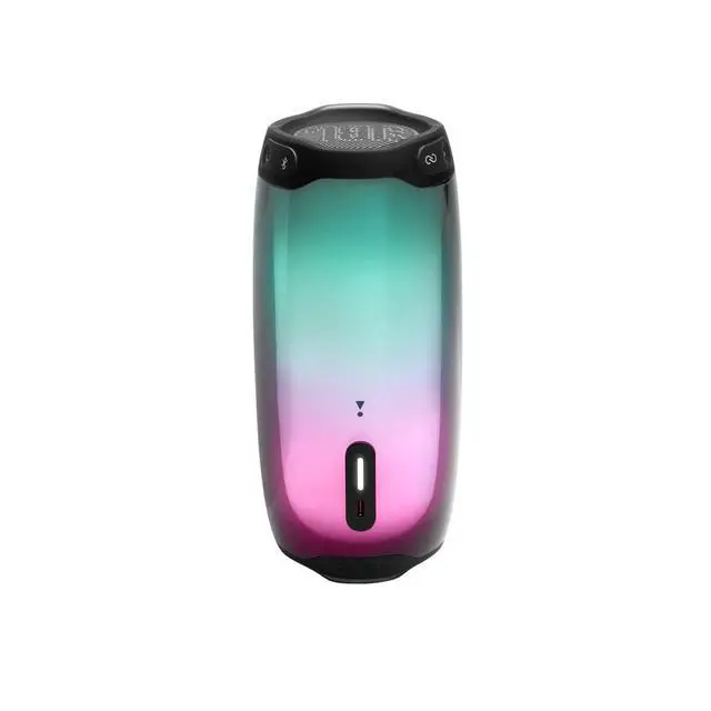 Alt view image 3 of 6 - Pulse 4 Waterproof Portable Bluetooth Speaker with Light Show - Black