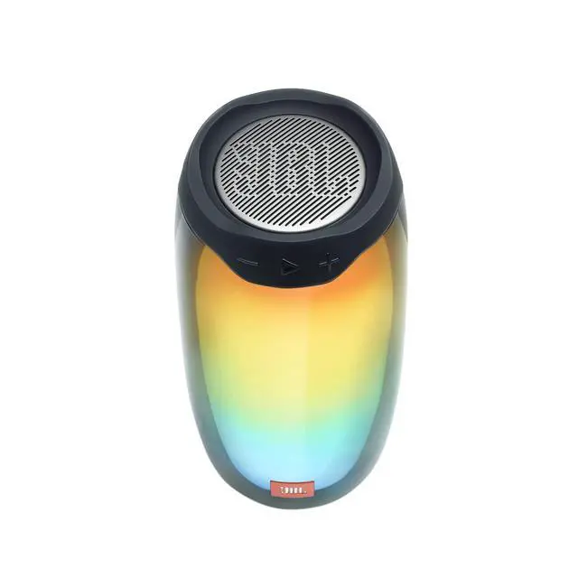 Alt view image 4 of 6 - Pulse 4 Waterproof Portable Bluetooth Speaker with Light Show - Black