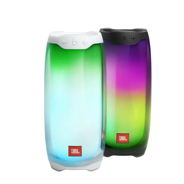 Alt view image 5 of 6 - Pulse 4 Waterproof Portable Bluetooth Speaker with Light Show - Black