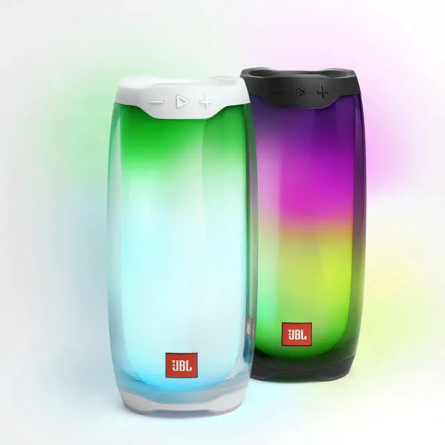Alt view image 6 of 6 - Pulse 4 Waterproof Portable Bluetooth Speaker with Light Show - Black