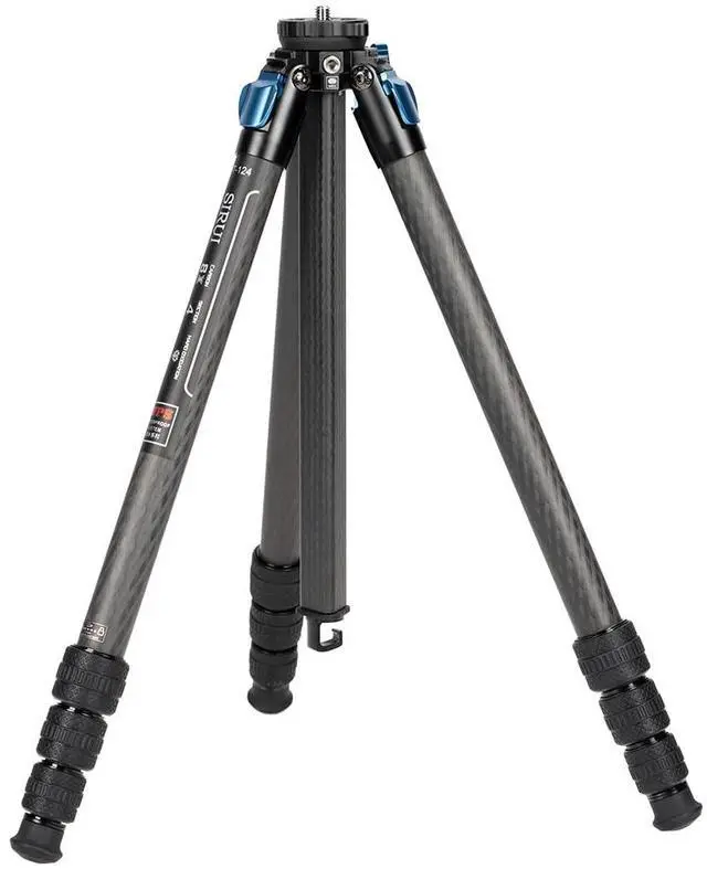 Main image of ST-124 Carbon Fiber Tripod with Triangular Centre Column, Waterproof, Travel Tripod for Cameras, 4 Sections, 62.2inch, Load 26lbs