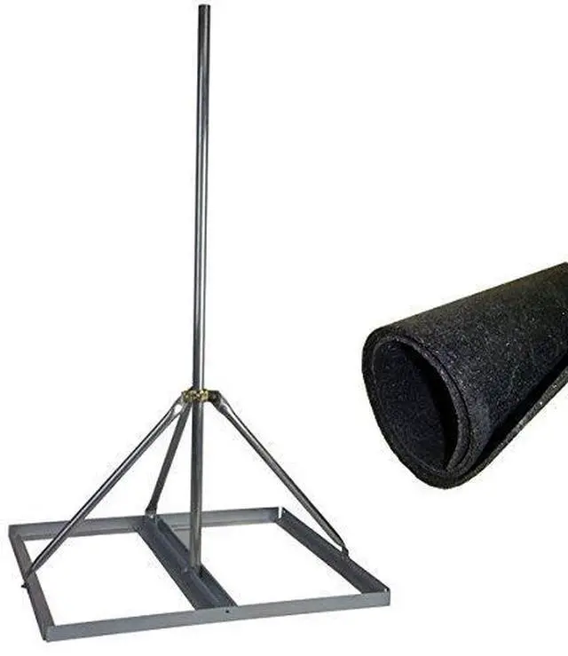 Main image of Roof Mount with 2" x 72" Mast, Non-Penetrating Mount with Roof Mat