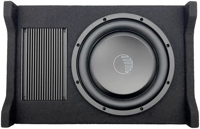 Alt view image 2 of 4 - Cobalt CPE80 8 800W Max Active Down-Firing Subwoofer Thin Enclosure with Built-in Amplifier Slim Loaded Sub for Tight Spaces in Cars and Trucks, Air-Tight Sealed Shallow Mount Enclosure