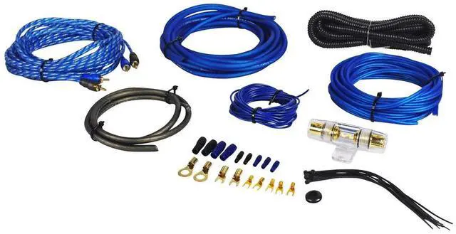 Alt view image 4 of 4 - Car Audio Bundle: RG212CA Dual 12" Slim Vented Powered Subwoofer Enclosure 2000-Watt, Built-in Amplifier with RWK81 8-Gauge Complete Amp Installation Kit 100% Copper RCA, 2-Items