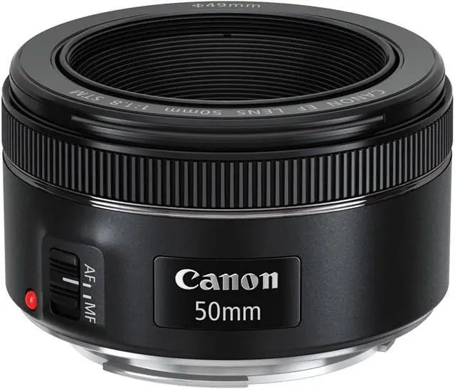 Alt view image 2 of 6 - EF 50mm f/1.8 STM Lens (0570C002) + Filter Kit + Cap Keeper + Cleaning Kit + More