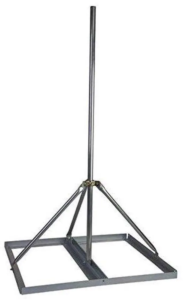 Alt view image 2 of 2 - EZ NP-94-200 Non-Penetrating Roof Mount with 2" x 94" Mast w/Roof Mat