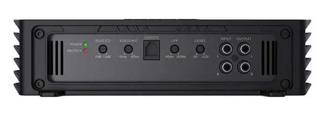 Alt view image 3 of 4 - V2400.1D Venum Series 4800 Watts Max Monoblock Car Amp with Power Plant Chip 4-Way Protection Circuitry 1-Channel Subwoofer Class-D Amplifier with Remote Bass Boost Control Knob Included