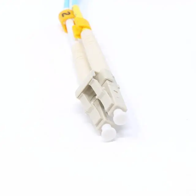 Alt view image 3 of 3 - 45 Meter 40Gb OM4 Multimode Duplex Fiber Optic Cable (50/125) - LC to LC - Aqua