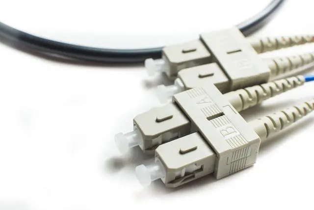 Main image of SC SC OM4 Indoor/Outdoor Fiber Optic Patch Cable 10Gb/40Gb/100Gb Corning Glass | 45.0m (147.6ft) | Water & UV-Resistant for Data Centers, Outdoor Conduit, Campus Links | Length: 0.5M-300M
