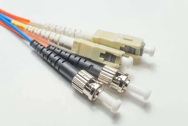 Main image of SC ST OM4 Indoor/Outdoor Fiber Optic Patch Cable 10Gb/40Gb/100Gb Corning Glass | 45.0m (147.6ft) | Water & UV-Resistant for Data Centers, Outdoor Conduit, Campus Links | Length: 0.5M-300M