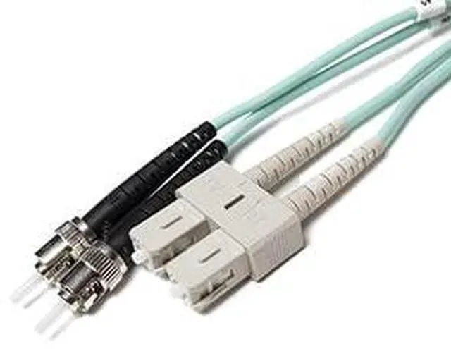 Alt view image 2 of 4 - 80M OM4 SC ST Fiber Optic Cable | Bend Insensitive Plenum 100Gb Duplex 50/125 SC to ST Multimode Jumper 80 Meter (262.46ft) | Length Options: 0.5M-300M | 10/100g sfp 100gb mm ofnp