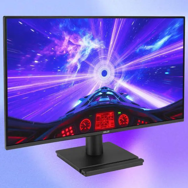 Alt view image 2 of 4 - 24" FHD Gaming Office Monitor, 120Hz, 1ms, Eye Care Monitor - IPS, 99% sRGB, Frameless, Adaptive-Sync, HDMI, VGA, Low Blue Light, Flicker Free, Tilt Adjustment, Wall Mountable, Black
