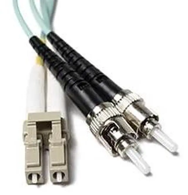 Main image of FiberCablesDirect - 75M OM4 LC ST Fiber Patch Cable | Bend Insensitive Plenum 100Gb Duplex 50/125 LC to ST Multimode Jumper 75 Meter (246.06ft) | Length Options: 0.5M-300M | 10/40/100g mmf om4-lc-st