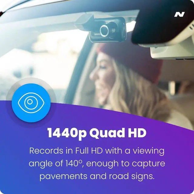 Alt view image 2 of 6 - 1440p HD Wi-Fi Dash Cam 522GW with Alexa