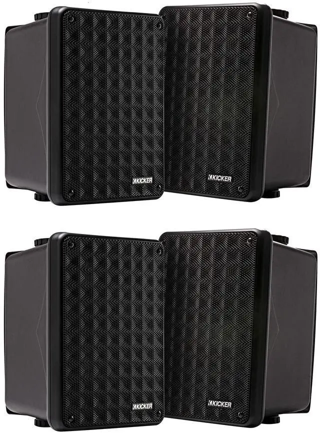 Main image of 46KB6B Black Outdoor Speaker Bundle - 4 Speakers
