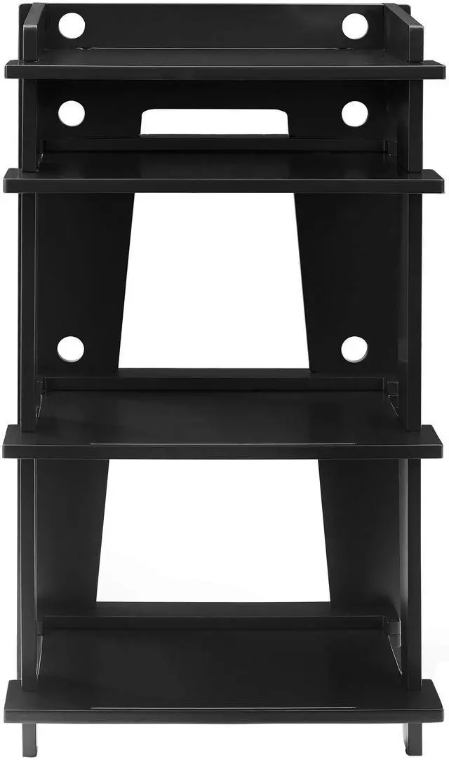 Alt view image 4 of 4 - Soho Record Player Stand, Media Console with Vinyl Storage, Modern Home Organizer, Black