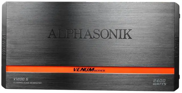 Alt view image 2 of 4 - V1200.5 Venum Series 2400 Watts Max 5-Channel Car Amp with Power Plant Chip 4-Way Protection Circuitry Multi-Channel Bridgeable Class A/B Amp with Remote Bass Boost Control Knob Include